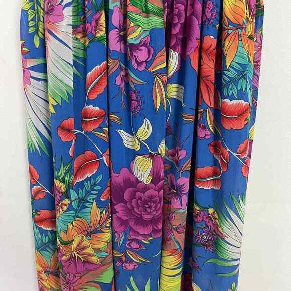 Forever 21 Women's Floral Multicolor Sleeveless Maxi Dress Size Small - Picture 8 of 11